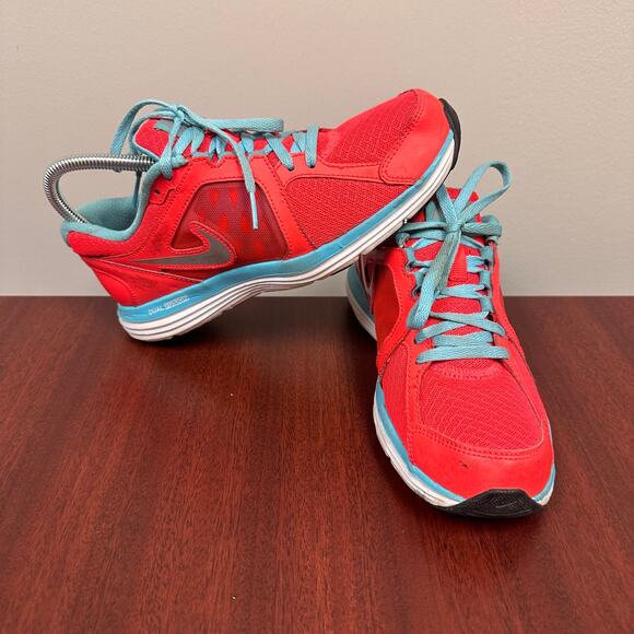 Nike Dual Fusion ST3 Women’s‎ Sneakers Red/Blue Size 7.5 - Picture 1 of 11